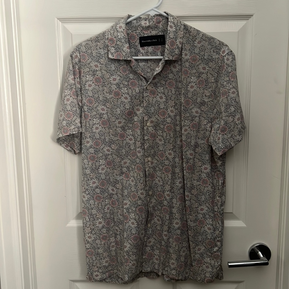 Abercrombie Mens short-sleeve button down